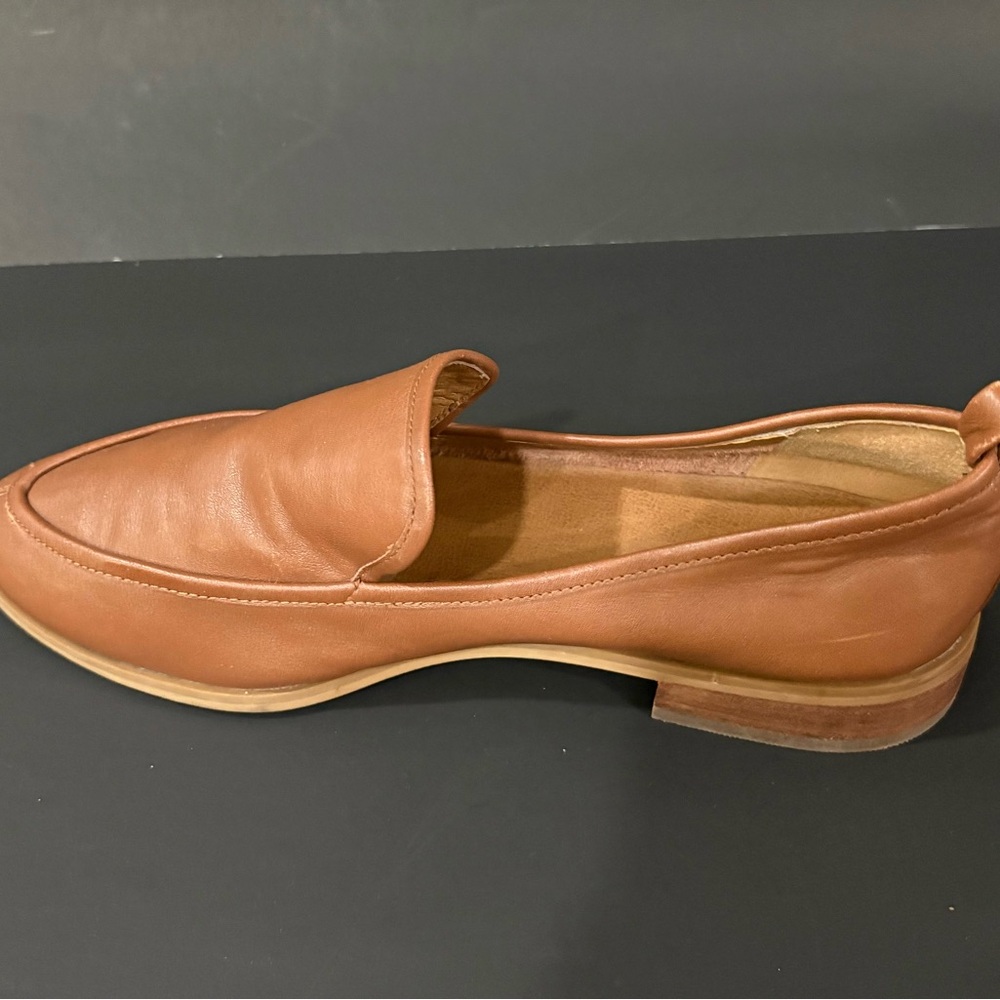 Susina Tan Leather Loafers - Picture 3 of 8